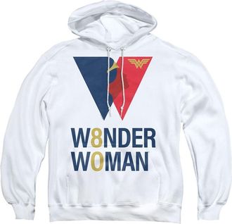 Gildan Wonder Woman Ww 80th Logo Adult Pull Over Hoodie / Hooded Sweatshirt