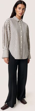Soaked In Luxury Overhemd met lang mouwen SLToledo Loose fit offwhite
