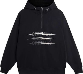 Li-Ning Way Of Wade Thunder Graphic Half Zip Hooded Jacket Black AWDSC53-1