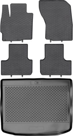 OEM Juego De Alfombrillas De Goma Para Coche Y Alfombrilla Para Maletero Para Mitsubishi Asx Crossover Del 2015