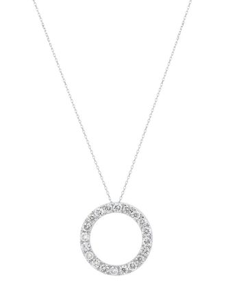 Diana M. Jewels Fine Jewelry 14K 1.00 Ct. Tw. Lab-Grown Diamond Pendant Necklace