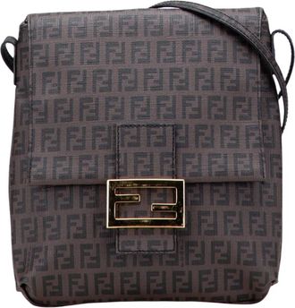 Fendi Pre-owned Printed Shoulder Bag - Dames - Vintage Schoudertas - Bruin - ONE Size - Vintage