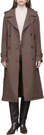 Avec Les Filles Slouchy Double Breasted Trench Coat in Chickory at Nordstrom Rack, Size X-Large
