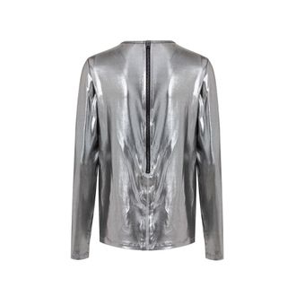 Tom Ford Metallic Viscose Shirt - Silver