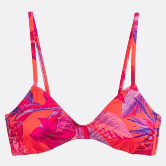 La Redoute Collections Bandeau bikini-bh, tropische print