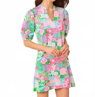Lilly Pulitzer Carey Dress In Multi Crazy Quilt