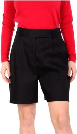 HUGO BOSS Shorts - Dames - Korte Broeken - Zwart - M - Korte Broeken