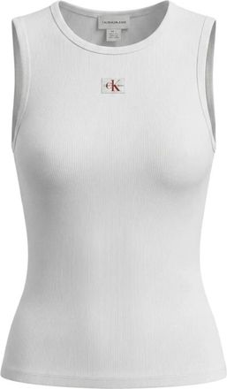 Calvin Klein Sleeveless Top - Dames - Tops zonder mouwen - Wit - L - Tops