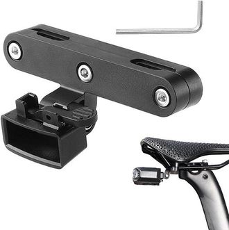 OEM Soporte Para Luz Trasera De Bicicleta - Montaje En Sill&iacute;n - Mayor Visibilidad - Incluye Llave De Montaje - 8,4 X 3,1 Cm - Negro