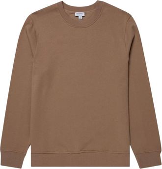 Sunspel Felpa Supima Loopback - - Sweatshirts & Hoodies - Uomo - Marrone - XL