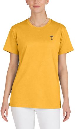 Dalix Womens Coffee Martini Jersey Relaxed Tee in Gold at Nordstrom, Size Xx-Large