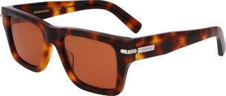 Ferragamo Brown Square Mens Sunglasses SF2033S 240 53