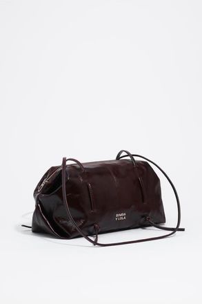 Bimba & Lola Leather Lolita Shoulder Bag in Dark Burgundy at Nordstrom