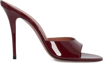 Amina Muaddi Sandali Elodie con tacco - Rosso