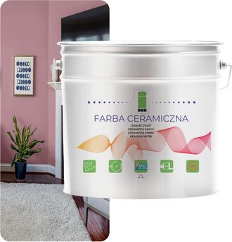 OEM Pintura Cer&aacute;mica Para Pared Lavable Rosa Turca Claro 2l Resistente A Las Manchas