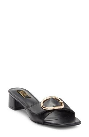 Rachel Roy Sarah Block Heel Slide Sandal in Black at Nordstrom Rack, Size 6.5