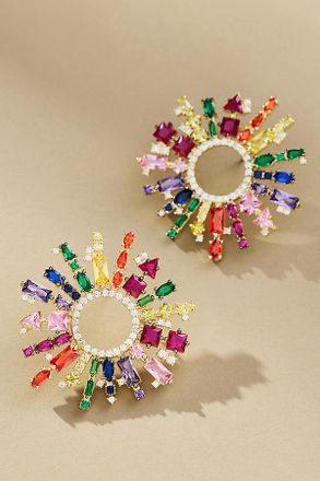 Nickho Rey Margaret Multicolor Crystal Earrings