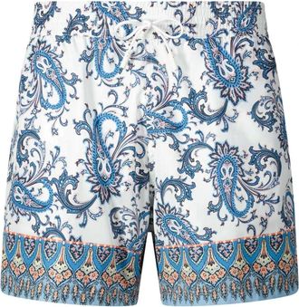 Etro Badmode, Heren, Veelkleurig, L, Polyester, Paisley Zwemshorts