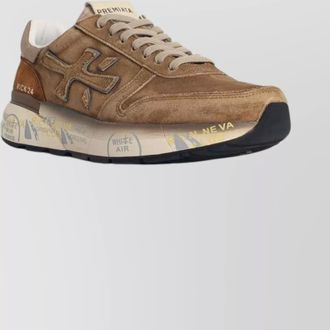 Premiata suede blend sneakers round toe