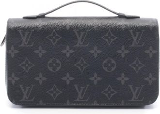 Louis Vuitton Black Monogram Eclipse Monogram Eclipse Long Wallet (Bi-Fold) (Pre-Owned)