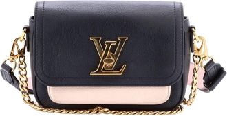 Louis Vuitton Black Leather Lockme Tender (Authentic Pre-Loved)