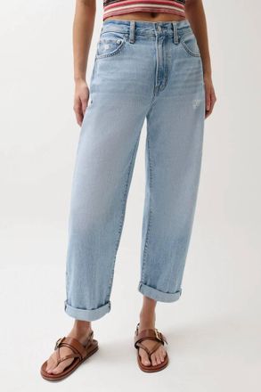 Pistola Denim Womens Donny Rolled Hem Boyfriend Jeans In Old Blues