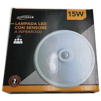 Trade Shop Trade Shop Traesio - Trade Shop - Led Lampada Con Sensor Infrarossi Plafoniera Rotonda 15 Watt Ycb1073b