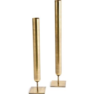 Napa Home & Garden Henri Brass Iron Tall Vases Set of 2 in Gold at Nordstrom