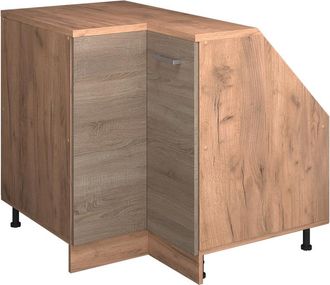 Vicco Armario Para Techo Inclinado Armario De Esquina Rion, Sonoma, 75.6 X 81.6 Cm Con 1 Puerta, Carcasa Del Armario 60 Cm De Profundidad, Vicco