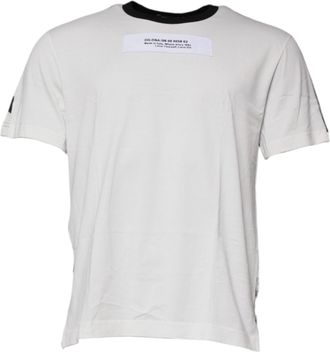 Dolce & Gabbana Mens Multicolor Camouflage Crew Neck T-Shirt Cotton