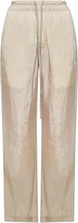 Rick Owens Wijde broek met losse pasvorm - Dames - Wijde Broeken - Beige - S - Broeken