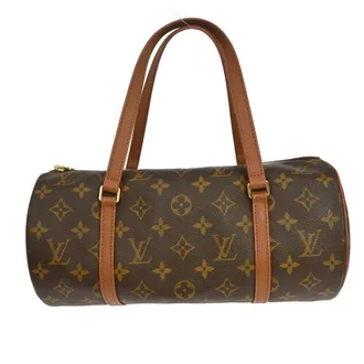 Louis Vuitton Papillon Monogram Canvas Brown Canvas Handbag (Pre-Owned)