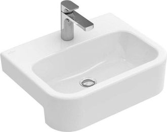 Villeroy & Boch Architectura, Lavabos Semiencastrados, 550 X 430 Mm, Rectangular, Para Grifer&iacute;a De 3 V&iacute;as