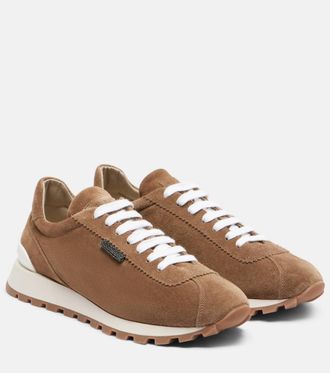 Brunello Cucinelli Monili suede sneakers