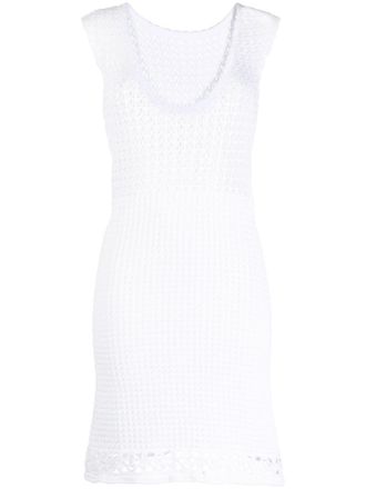 Prada crochet cotton dress - White