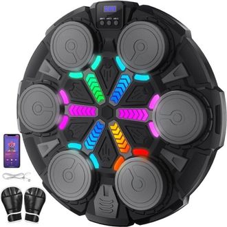 OEM M&aacute;quina De Boxeo Musical, M&aacute;quina De Boxeo De Pared Con Guantes, 3 Modos, Velocidad Ajustable, Para Entrenamiento De Boxeo En Casa Para Ni&ntilde;os Y Adulto