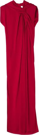 Lanvin Abito lungo drappeggiato - Rosso