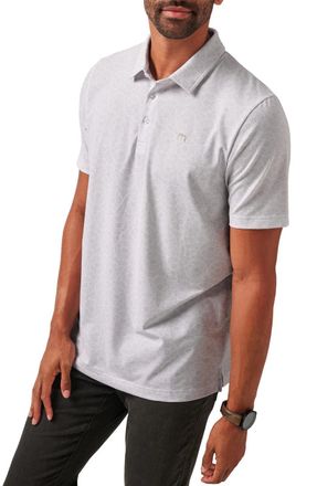 Travis Mathew Free Passage Polo Shirt Men White Stretch Performance GBO 66