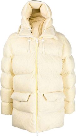 Woolrich tie-dye effect padded coat - men - Duck Feathers/Feather/Polyamide/Polyamide - S - Yellow