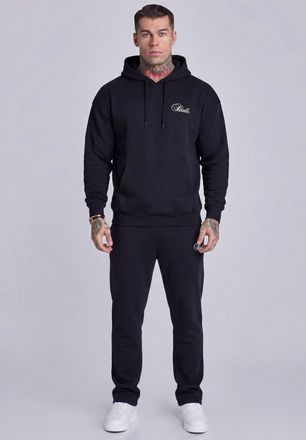Siksilk Conjunto para Hombres de Sudadera con Capucha Negra y Pantalones Joggers XXL
