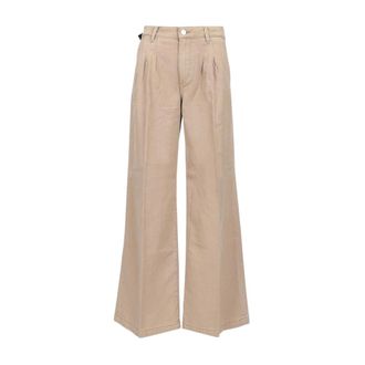 Paige Paige - Aurora Broek - Dames - Broeken - Beige - Maat: W29 Katoen