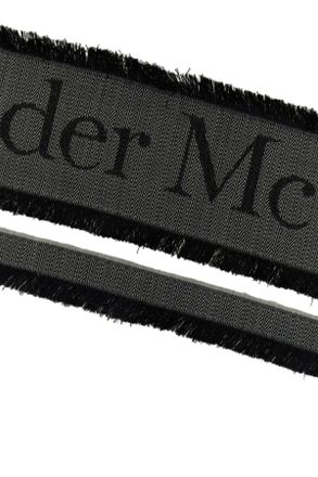 Alexander McQueen Chevron Patterned Knit Scarf - Ivory