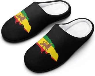 Generic Flag Map of Jamaica Funny Mens Cotton Slippers Shoes Novelty Soft Non-Slip Sole Home Shoe
