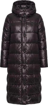 Blauer Adelaide Lange Jas - Dames - Dons jassen - Zwart - XL - Jassen