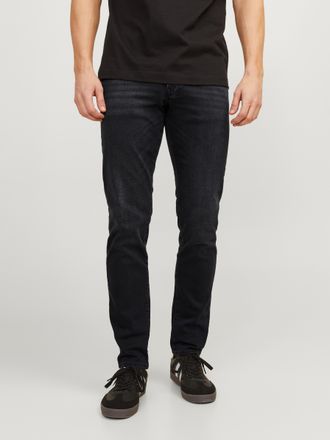 Jack & Jones JJIGLENN - Jeans mit G&uuml;rtelschlaufen und Used-Waschung Used, modisch, slim fit, Denim/Jeans