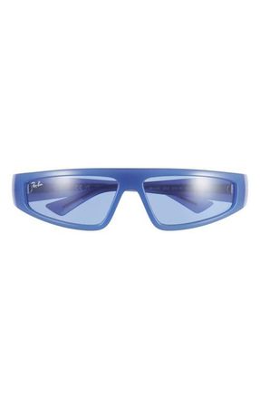 Ray-Ban Izaz 59mm Wraparound Sunglasses in Blue at Nordstrom
