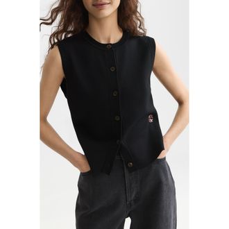 Scotch & Soda Relaxed Sweater Vest in Meteorite at Nordstrom, Size X-Large