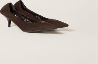Miu Miu Ruches suede pumps