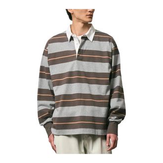 Gramicci Langdon Rugby Shirt - - Tops - Uomo - Grigio - L