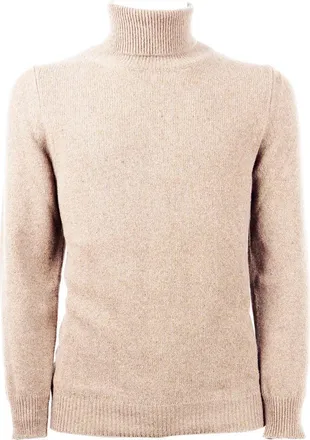 Emilio Romanelli Beige Cashmere Mens Sweater